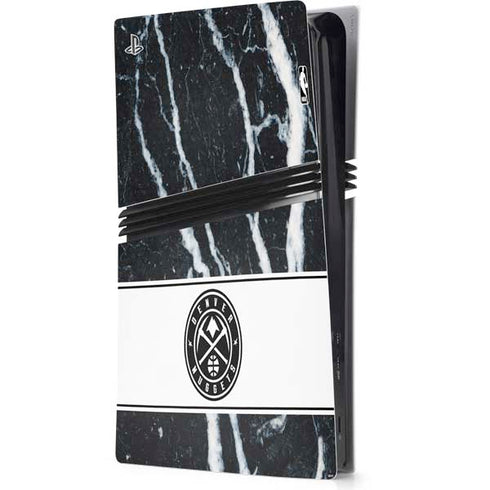 NBA Denver Nuggets Marble PS5 Pro Console Skin